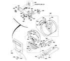 GE WSM2000HBW console controls & drum diagram