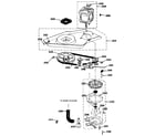 GE WSM2000HBW washer drive system & pump diagram