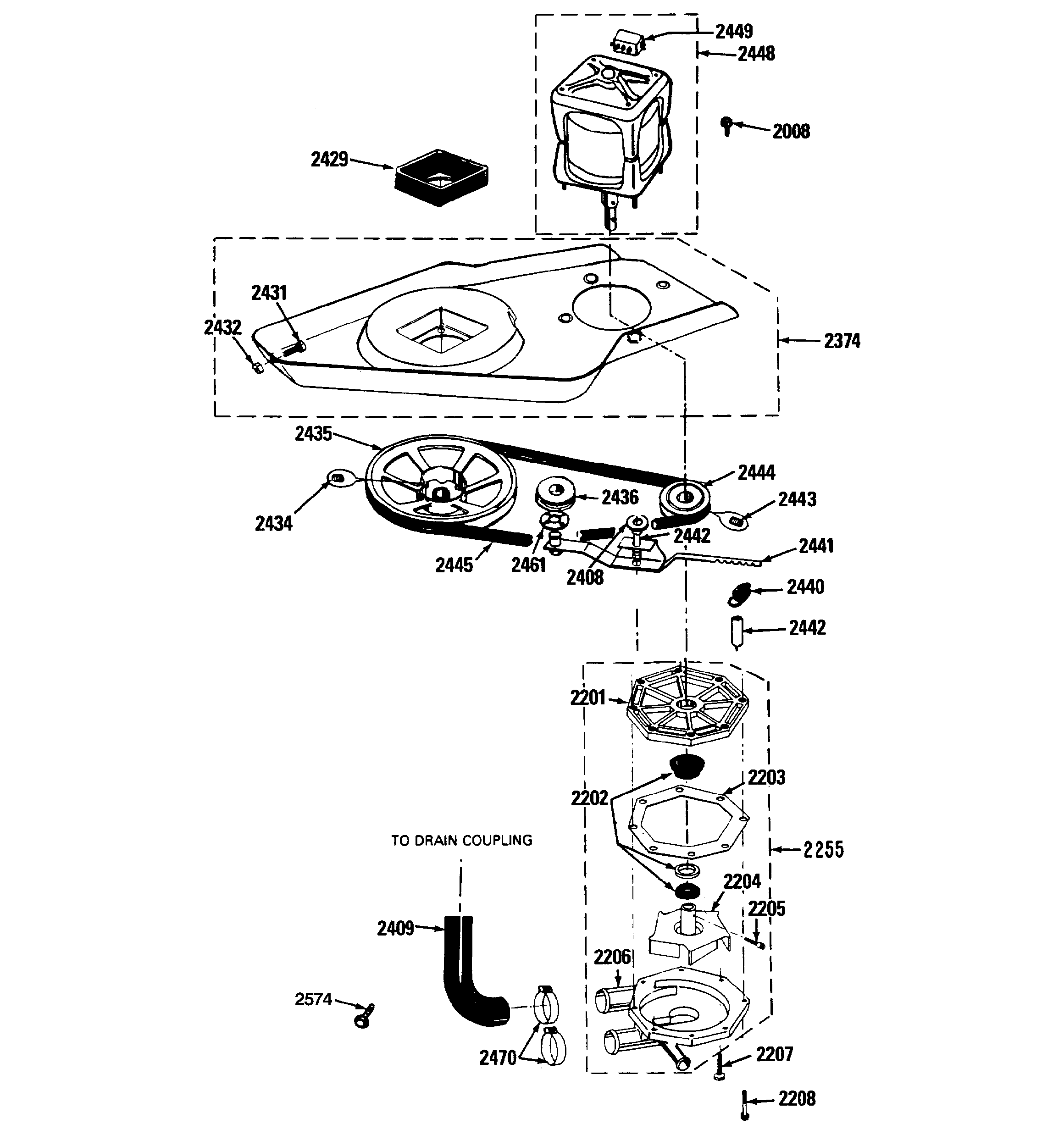 Washer drive system & pump