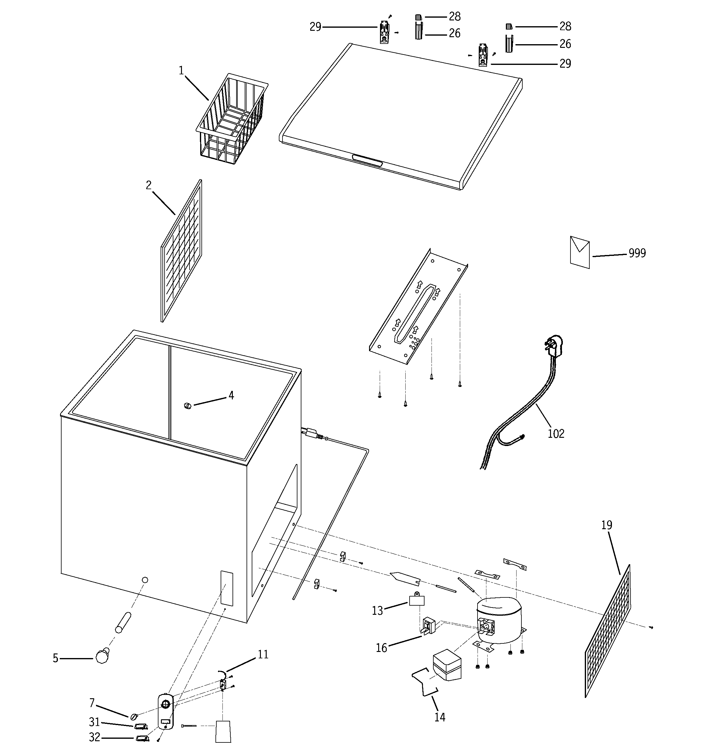 Freezer parts