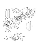 Dryer cabinet, drum & heater