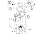 GE WSM2700WAWCC washer cabinet diagram