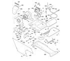 GE WSM2780WCWWW dryer motor, blower & belt diagram