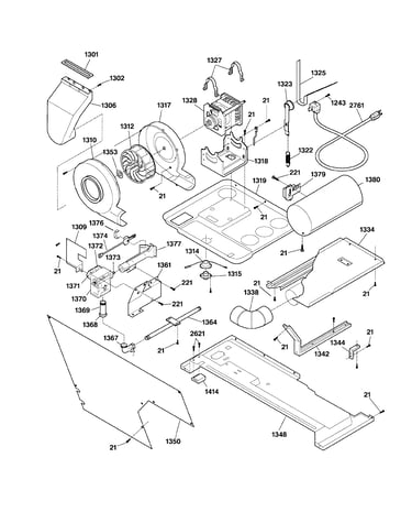 Dryer motor, blower & belt