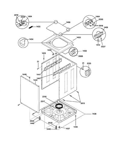 Washer cabinet