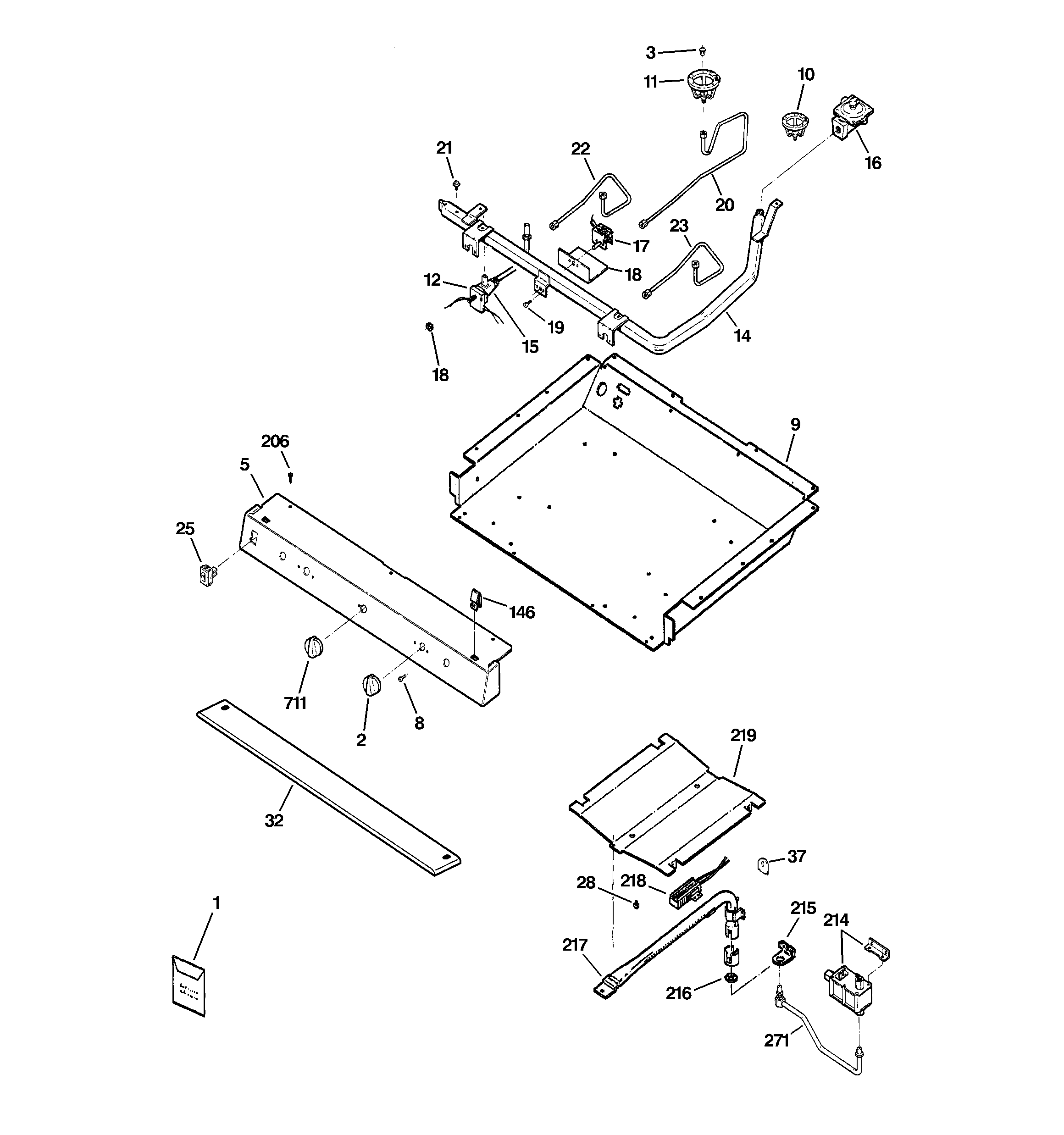 Gas & burner parts