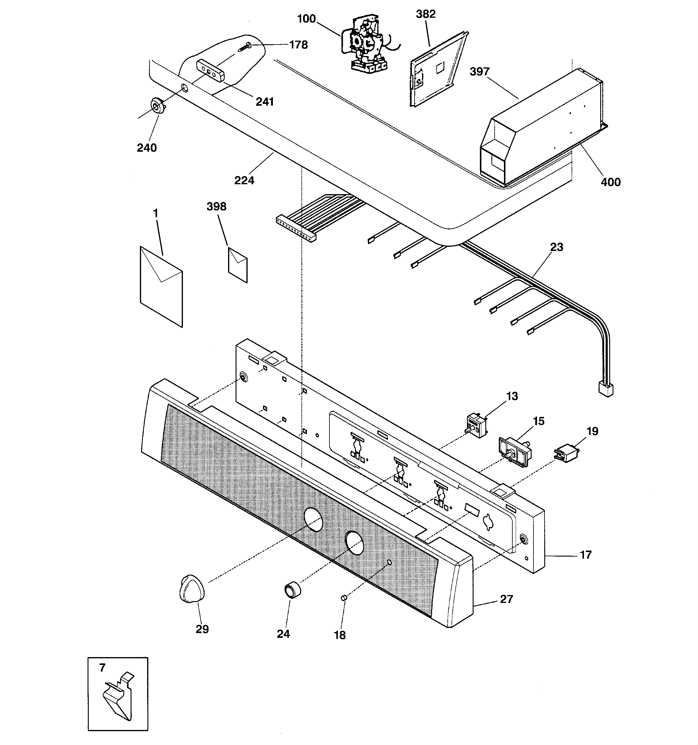 Controls & top panel