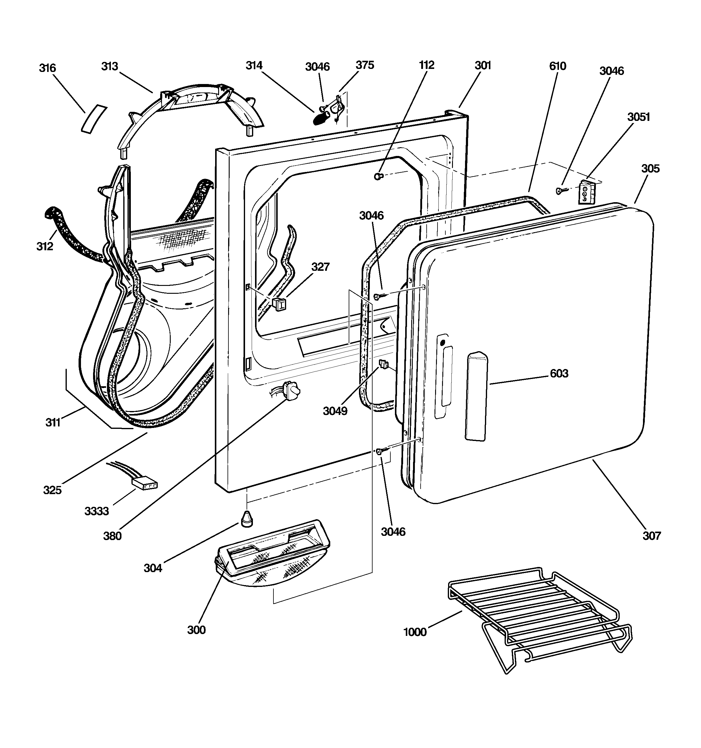 Front panel & door