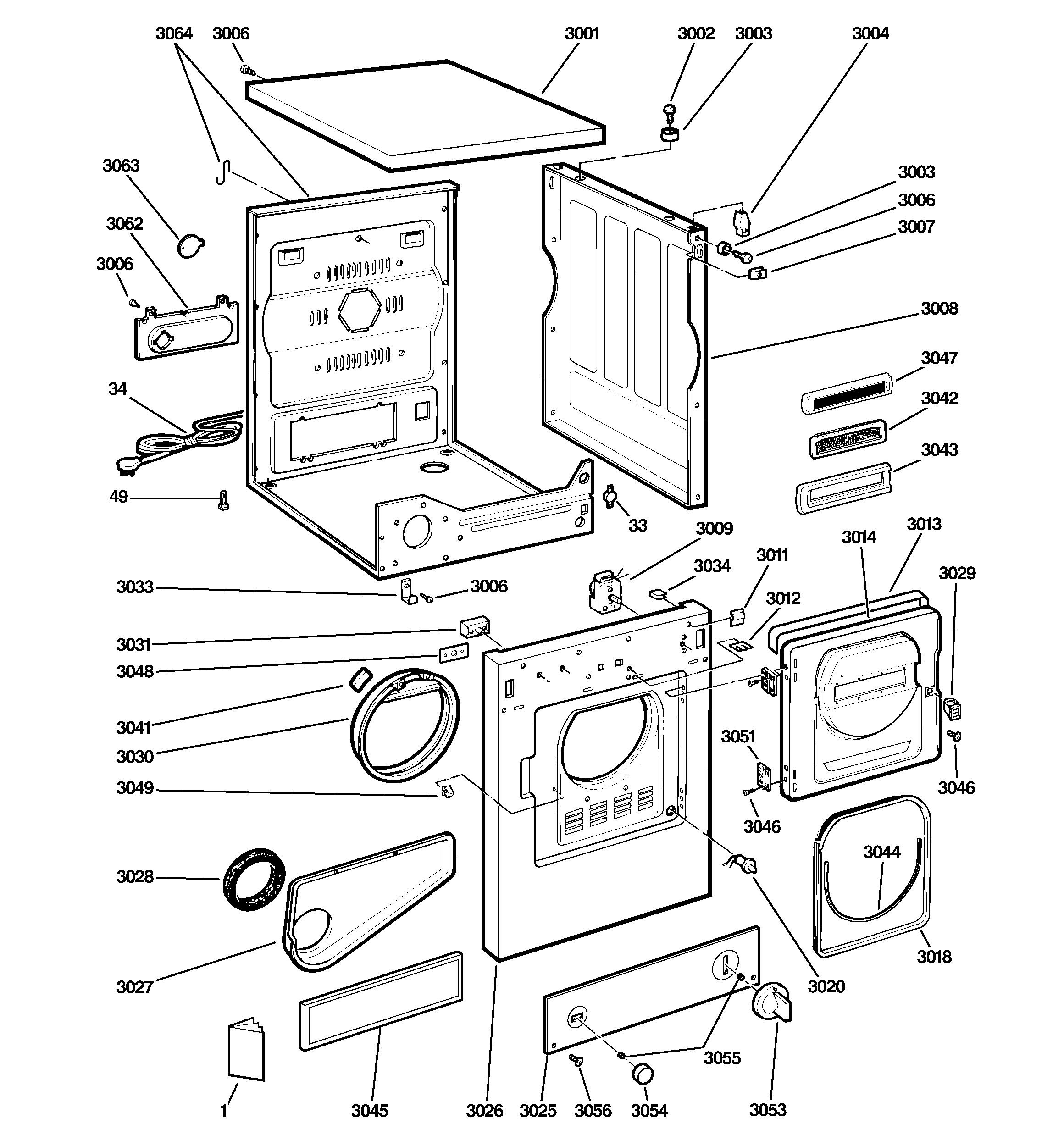 BACKSPLASH, CABINET & FRONT PANEL