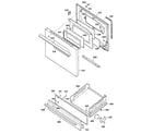 GE JGBS21PEC3WW door & drawer parts diagram