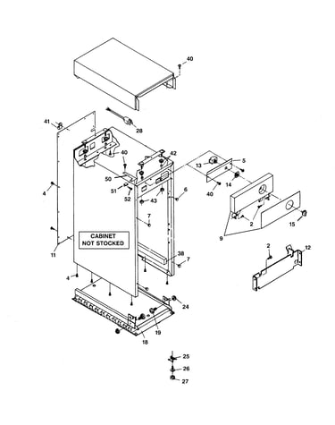 Cabinet & control parts