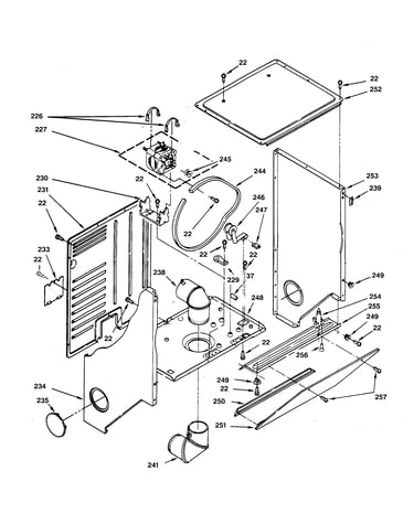 Dryer cabinet & motor