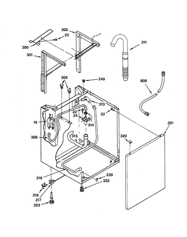 Washer cabinet