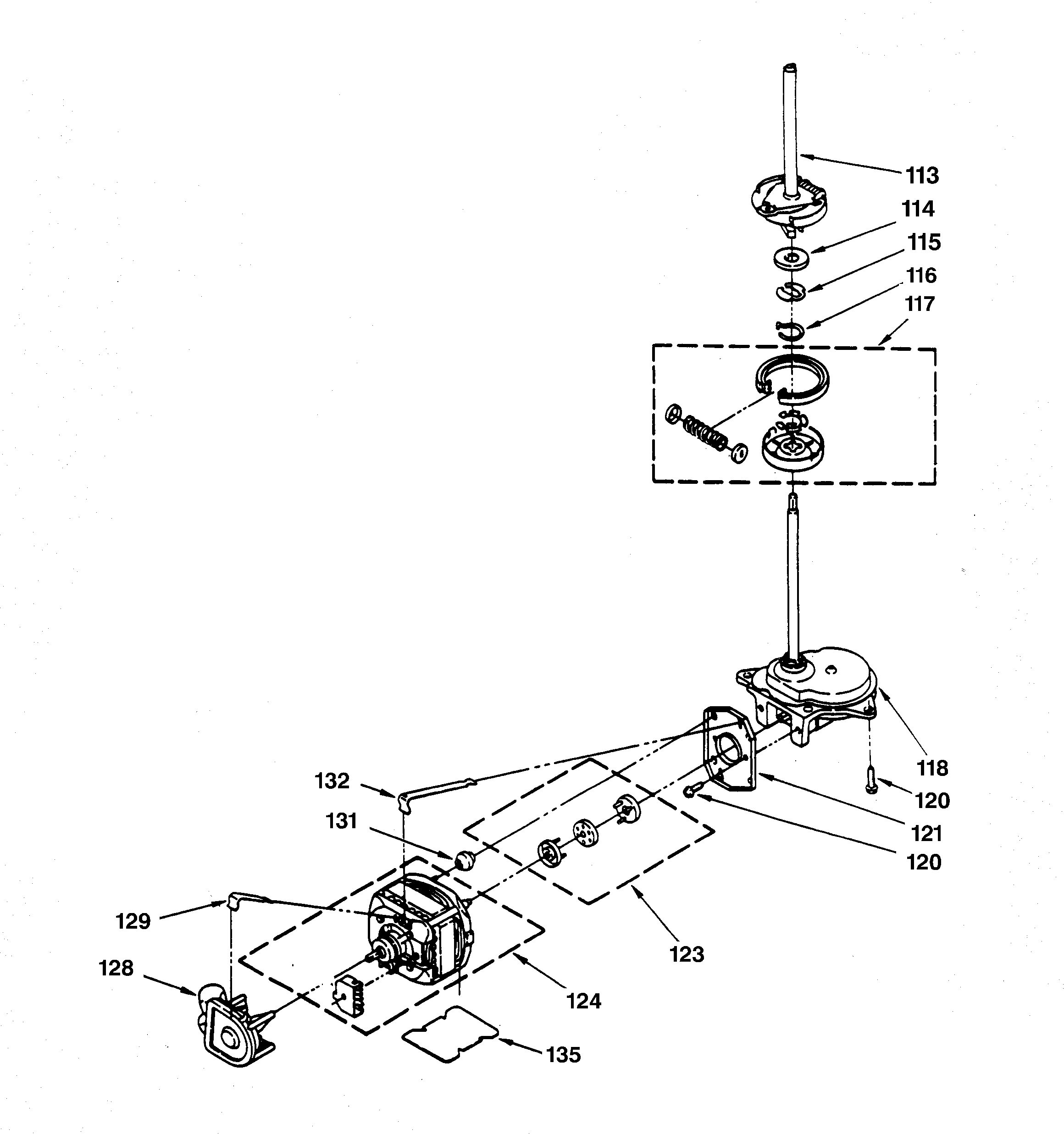 Motor & transmission assembly