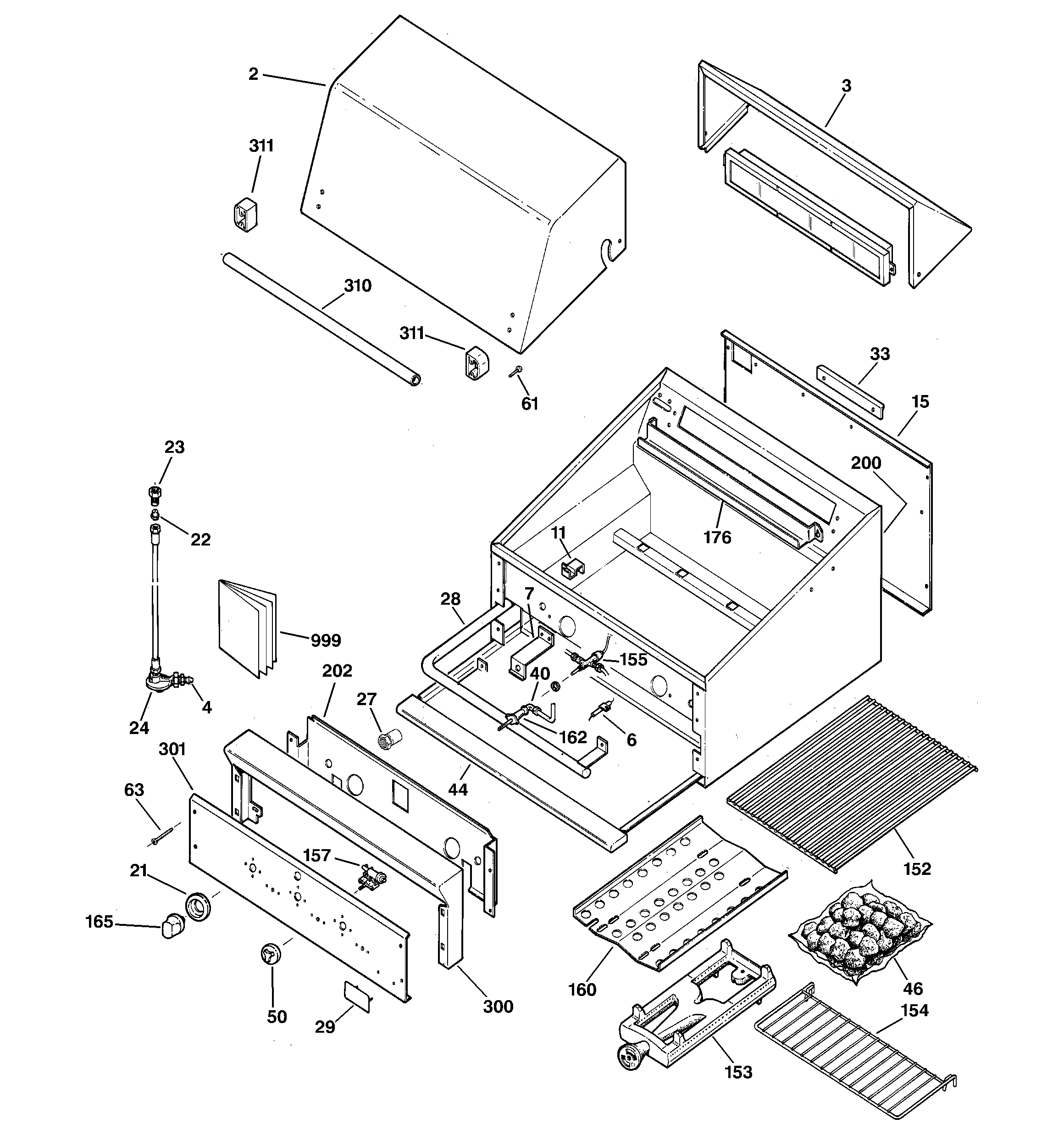 Gas grill parts