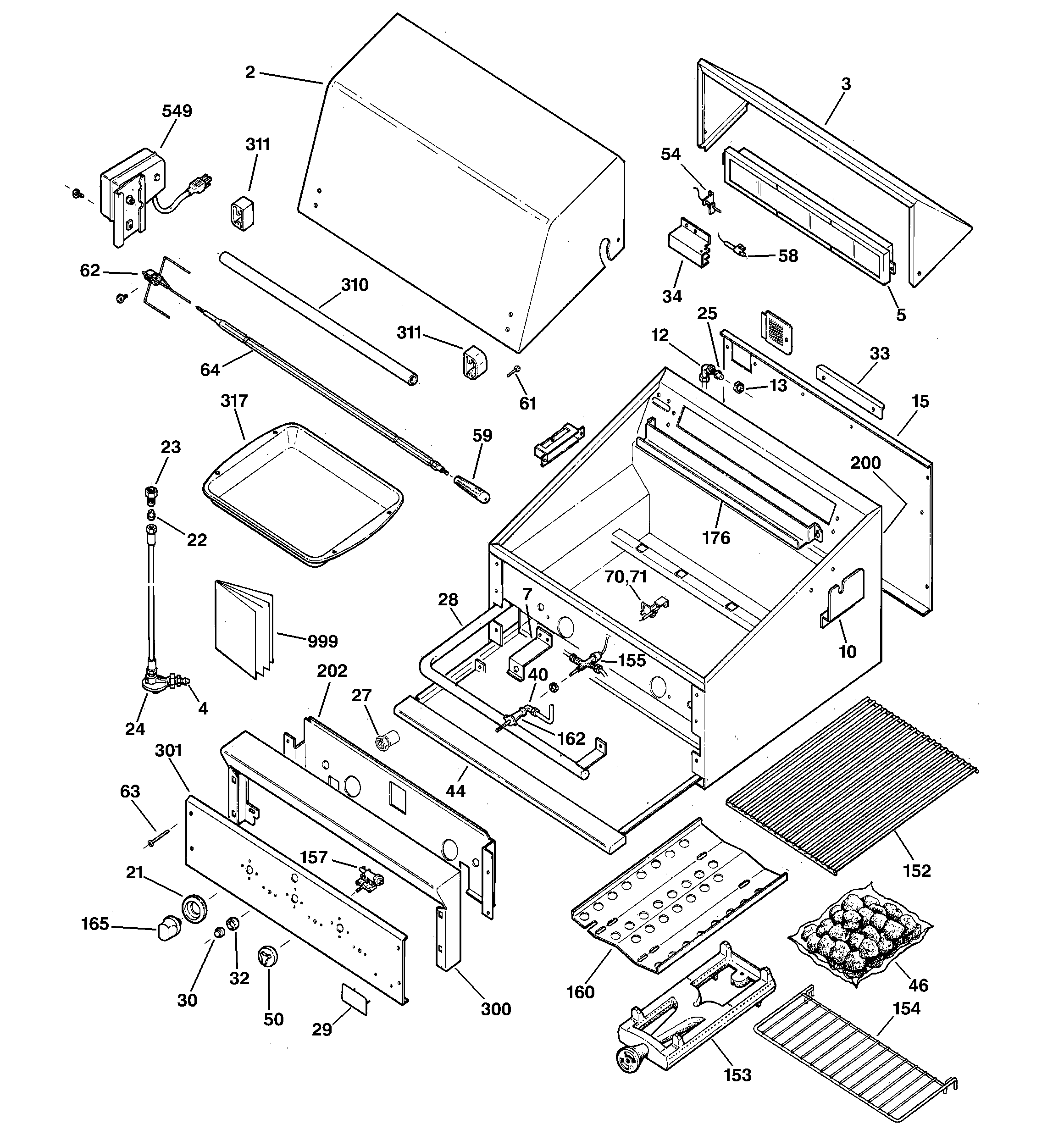 Gas grill parts