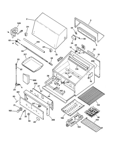Gas grill parts