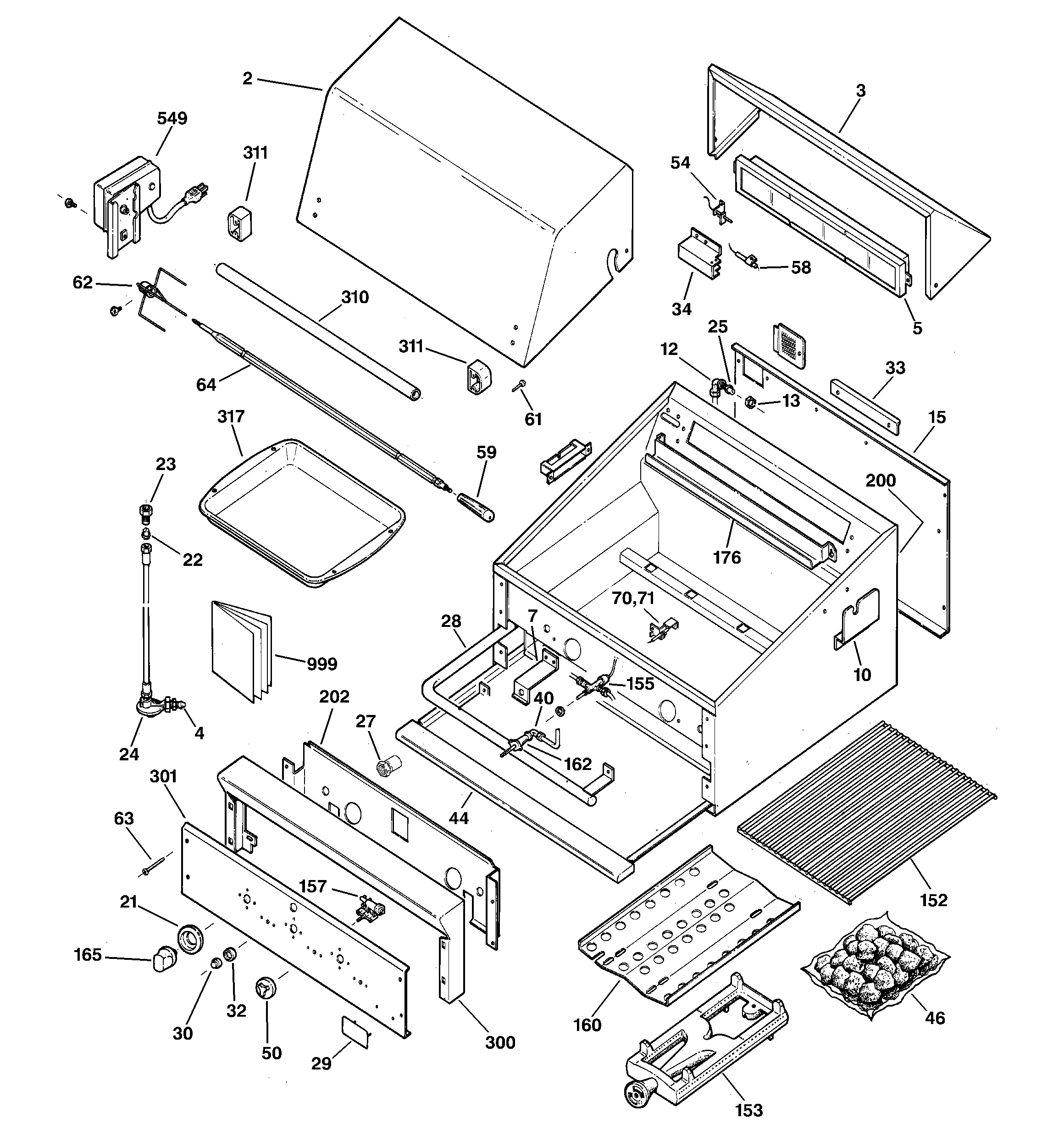 Gas grill parts