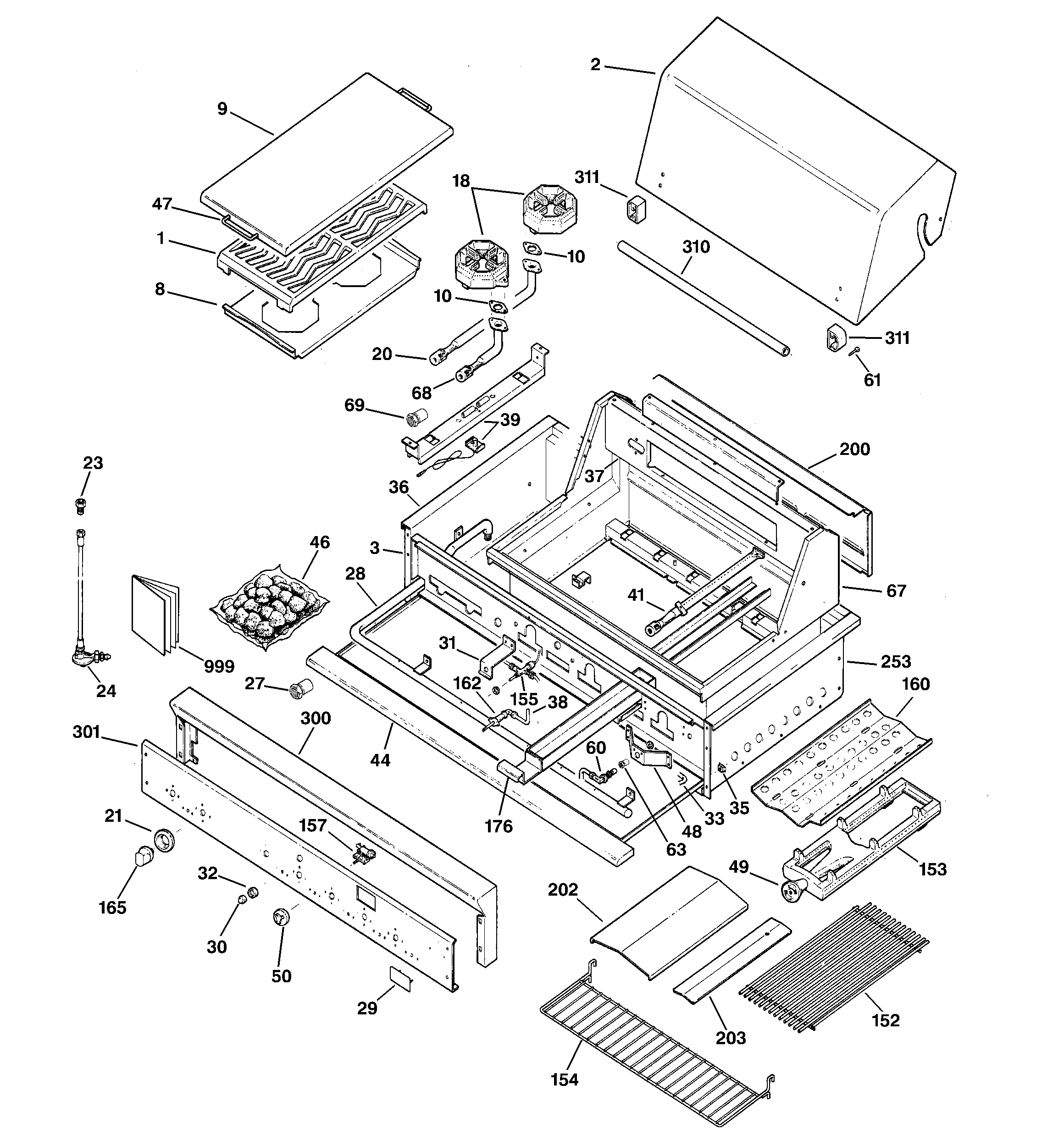 Gas grill parts