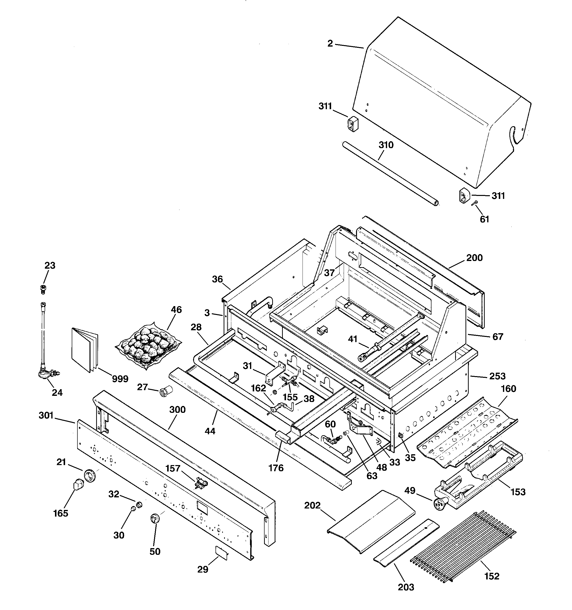 Gas grill parts