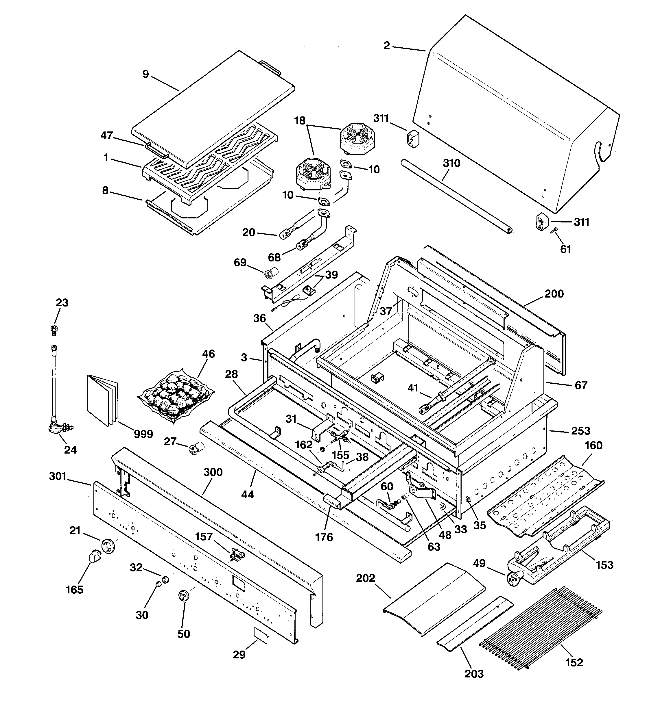 Gas grill parts