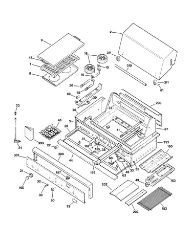 Gas grill parts