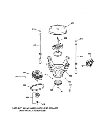 Suspension, pump & drive components