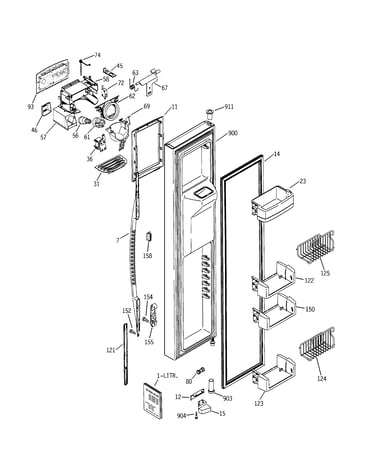 Freezer door