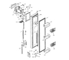 GE PSS25NGNACC freezer door diagram