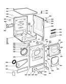 Cabinet, front panel, door & contro