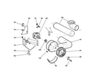GE DSKS433EB1WH motor & blower diagram