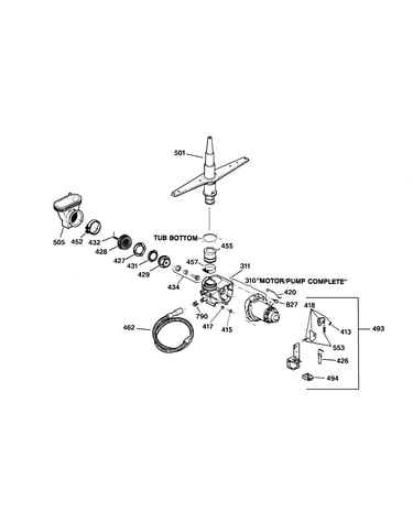Motor-pump mechanism
