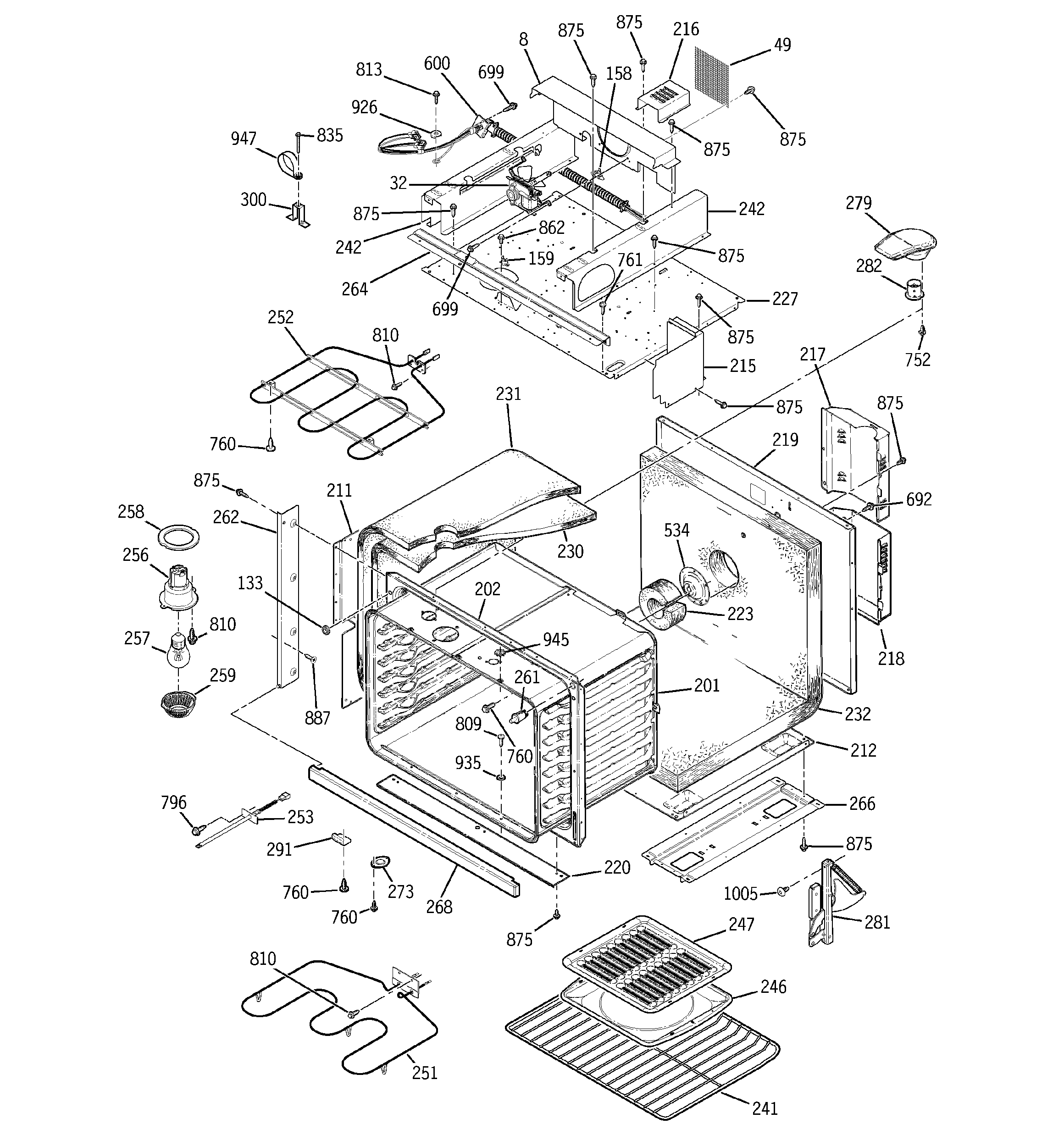 BODY WITH MICROWAVE SUPPORT