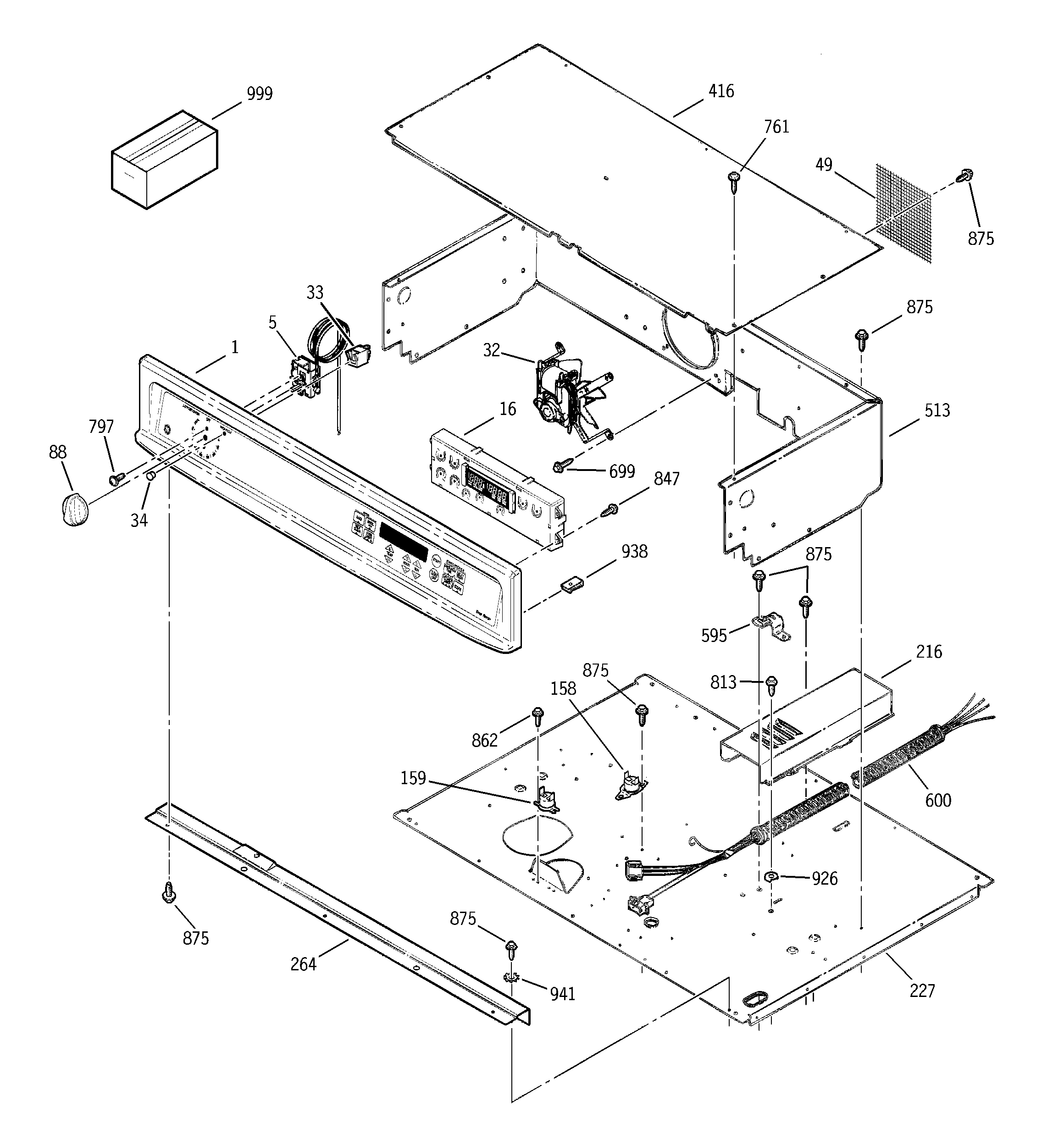 CONTROL PANEL & COOKTOP