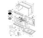 GE SCBC2000CCC001 oven cavity parts diagram