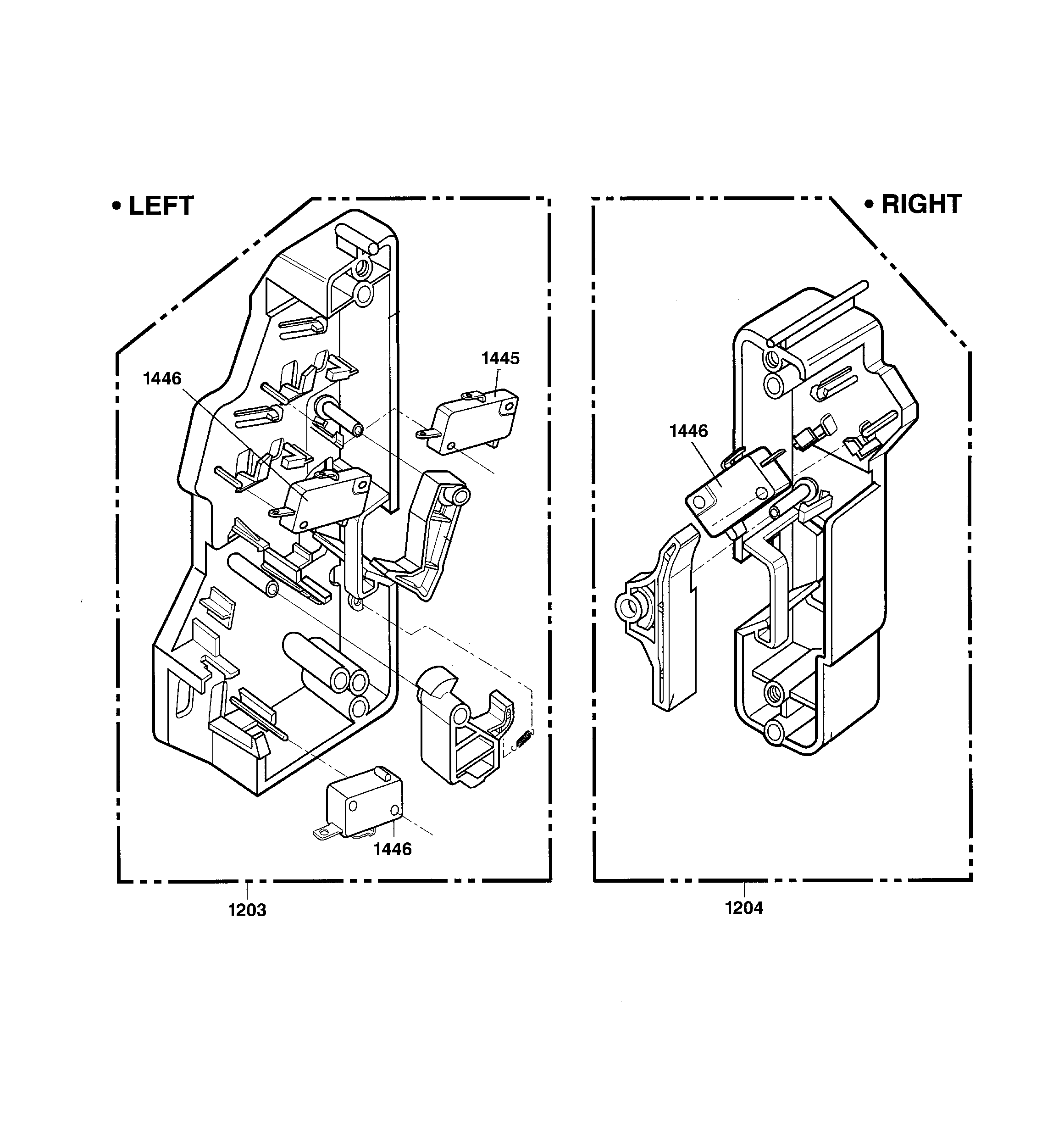 Latch board parts