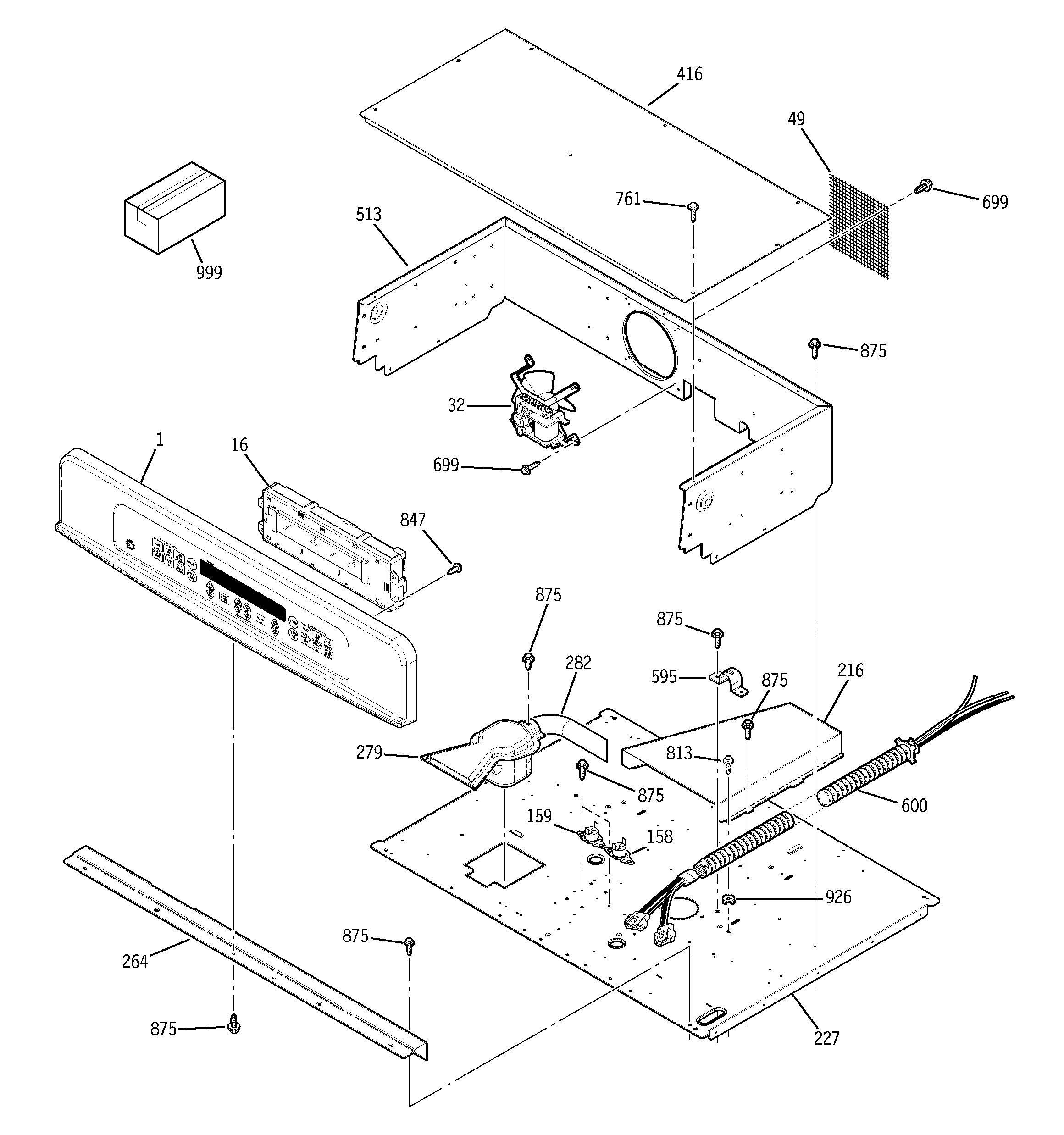 CONTROL PANEL & COOKTOP