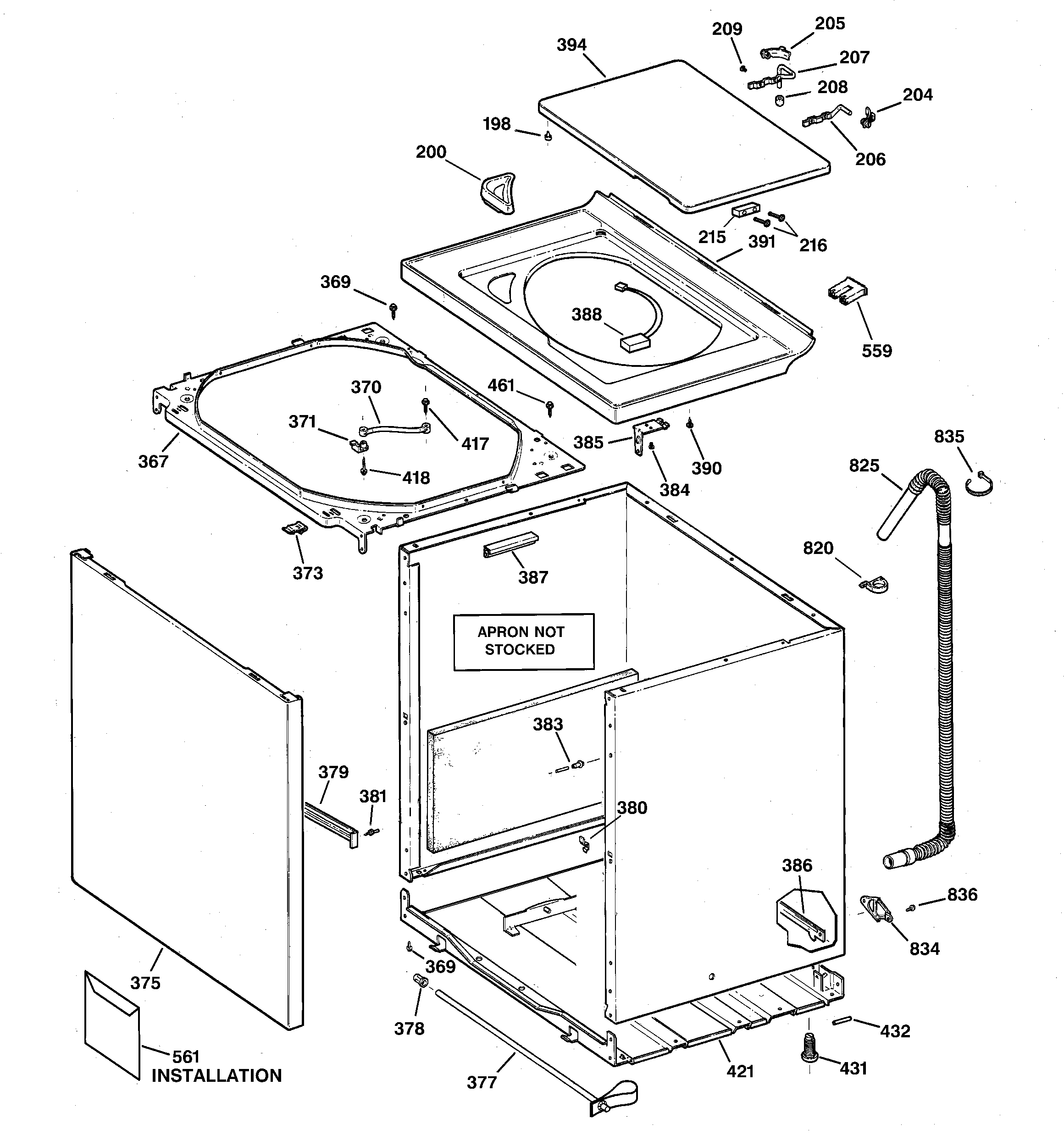 Cabinet, cover & front panel