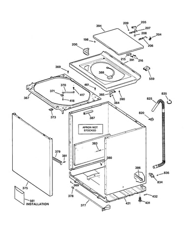 Cabinet, cover & front panel