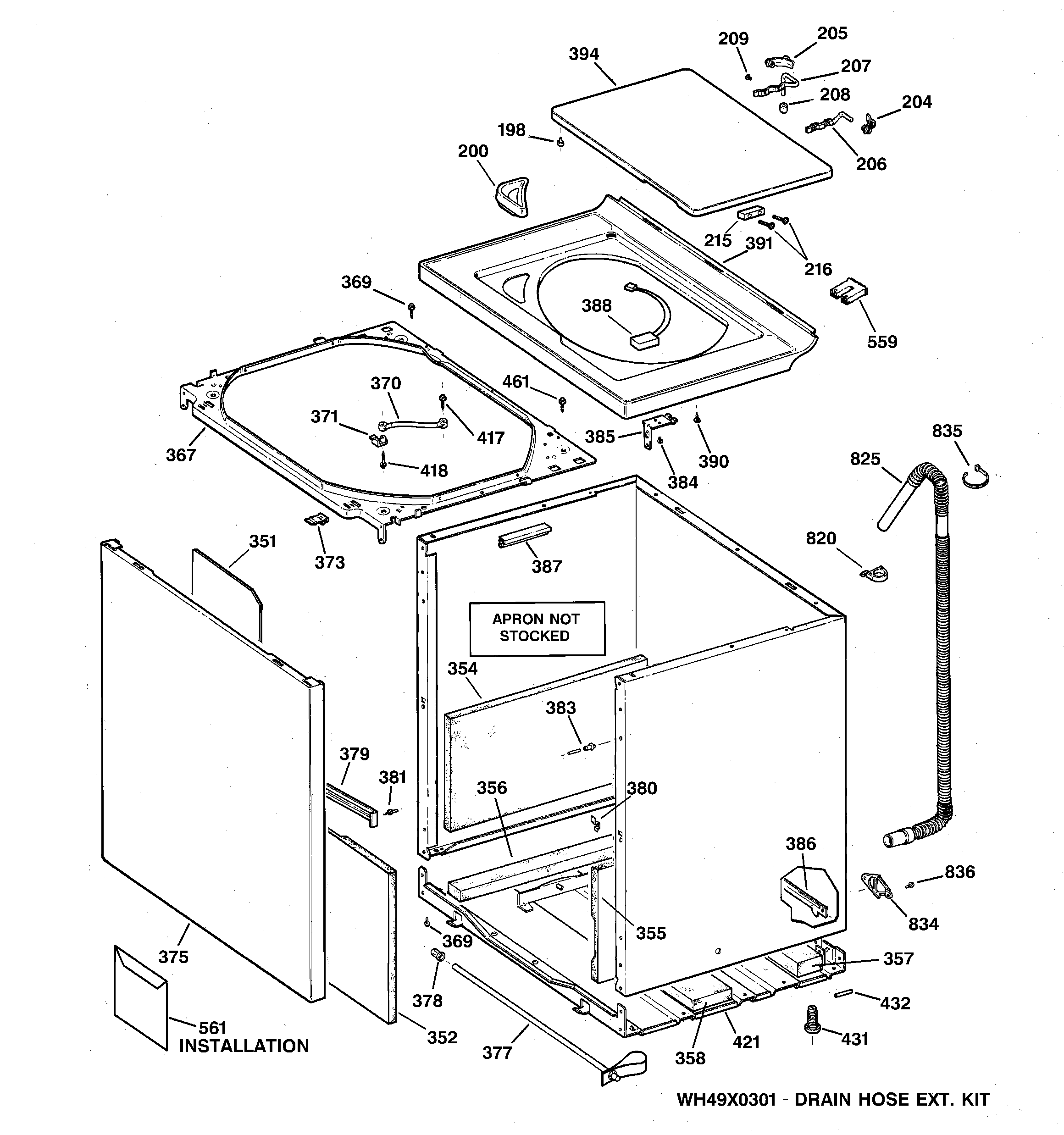 Cabinet, cover & front panel