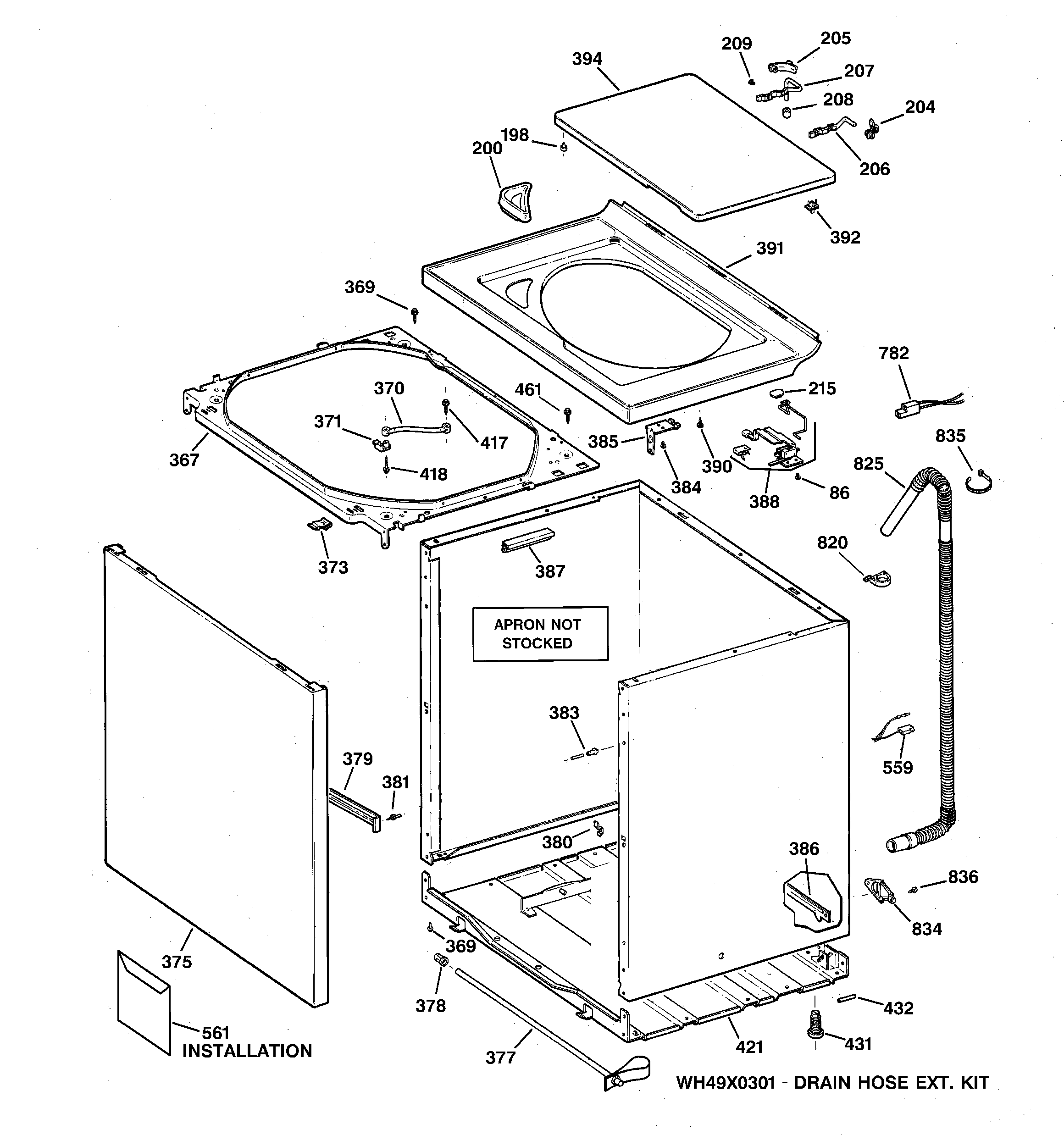 Cabinet, cover & front panel