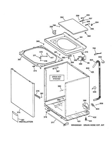 Cabinet, cover & front panel