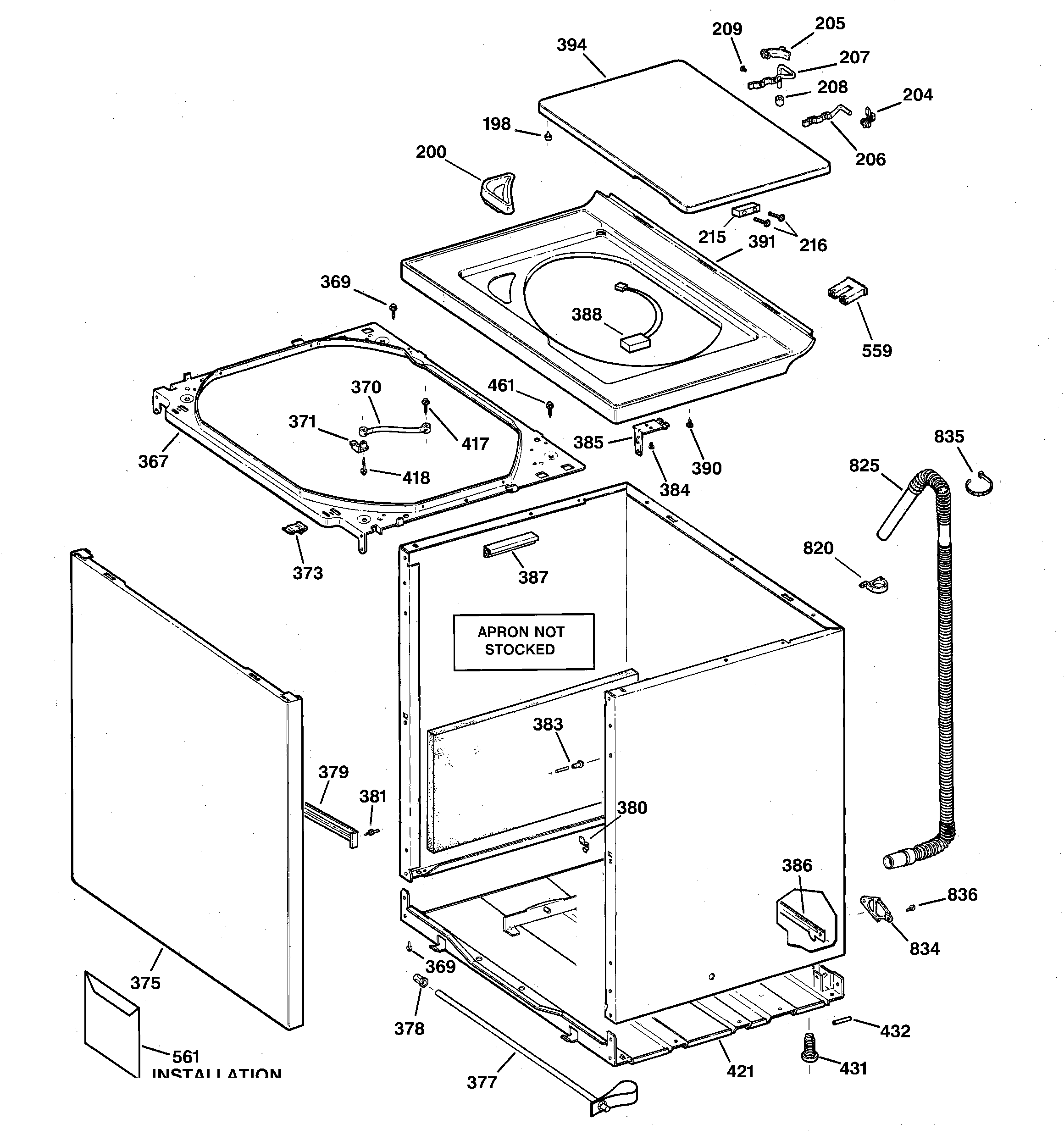 Cabinet, cover & front panel