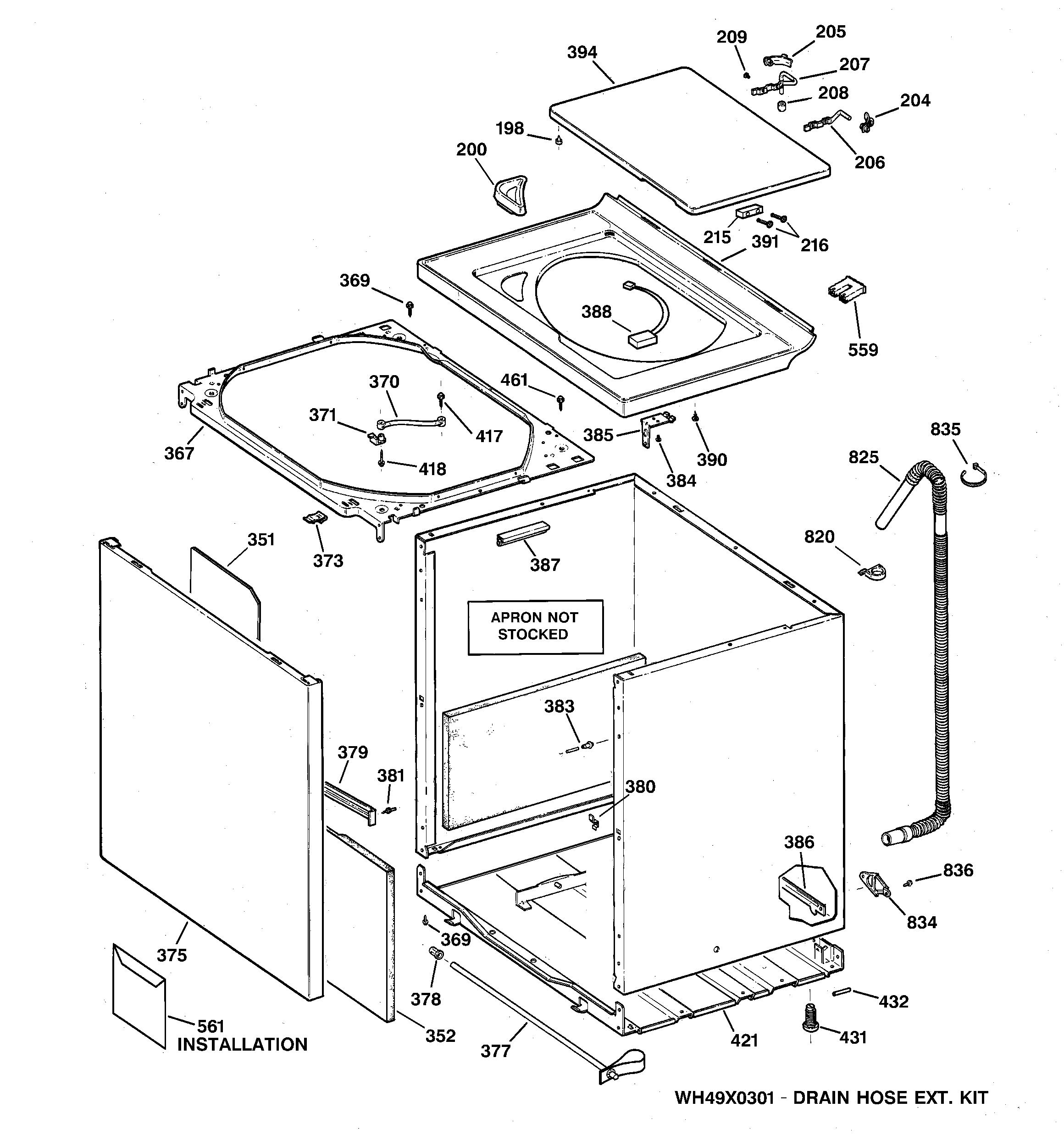 CABINET, COVER & FRONT PANEL