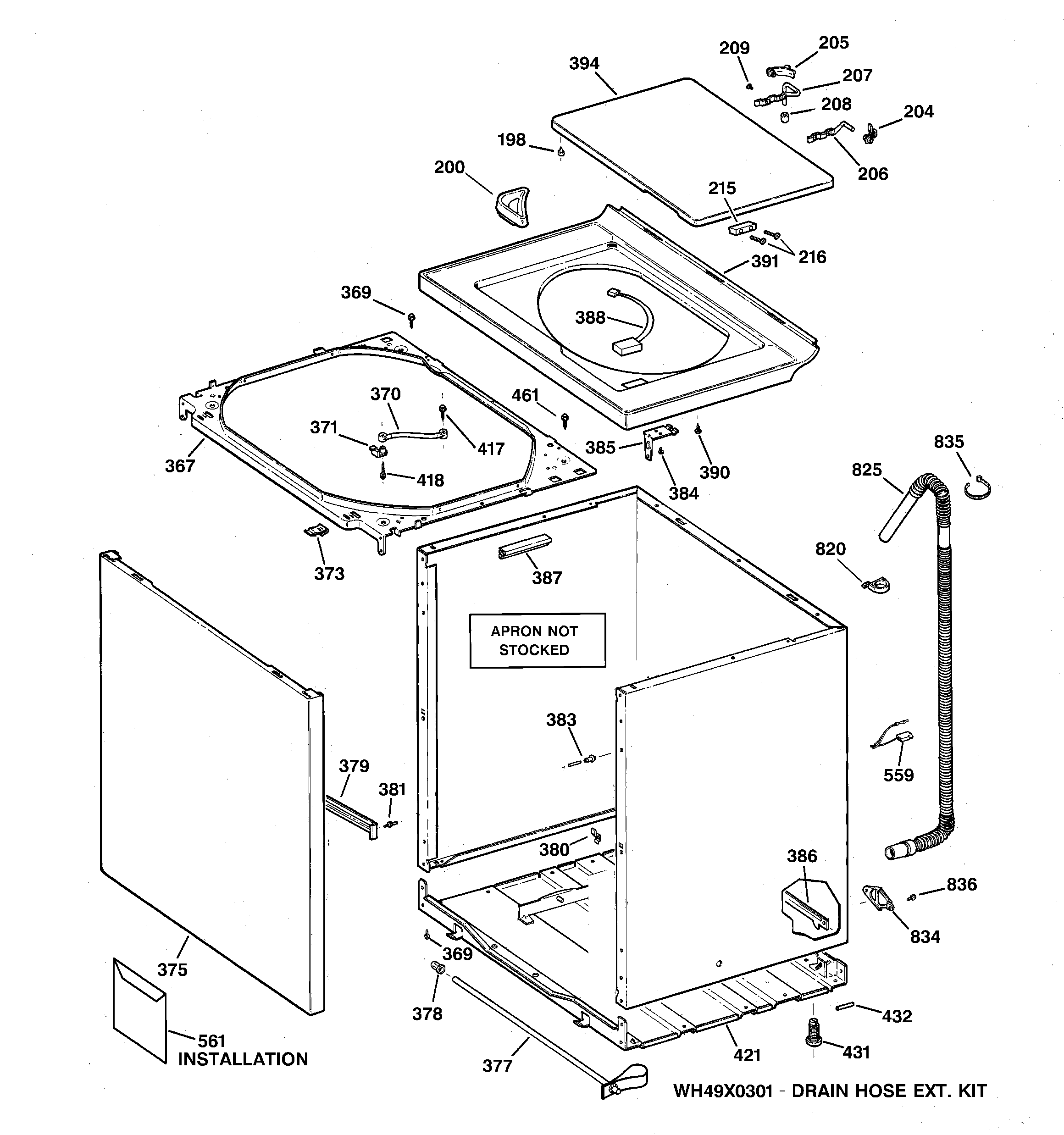 CABINET, COVER & FRONT PANEL