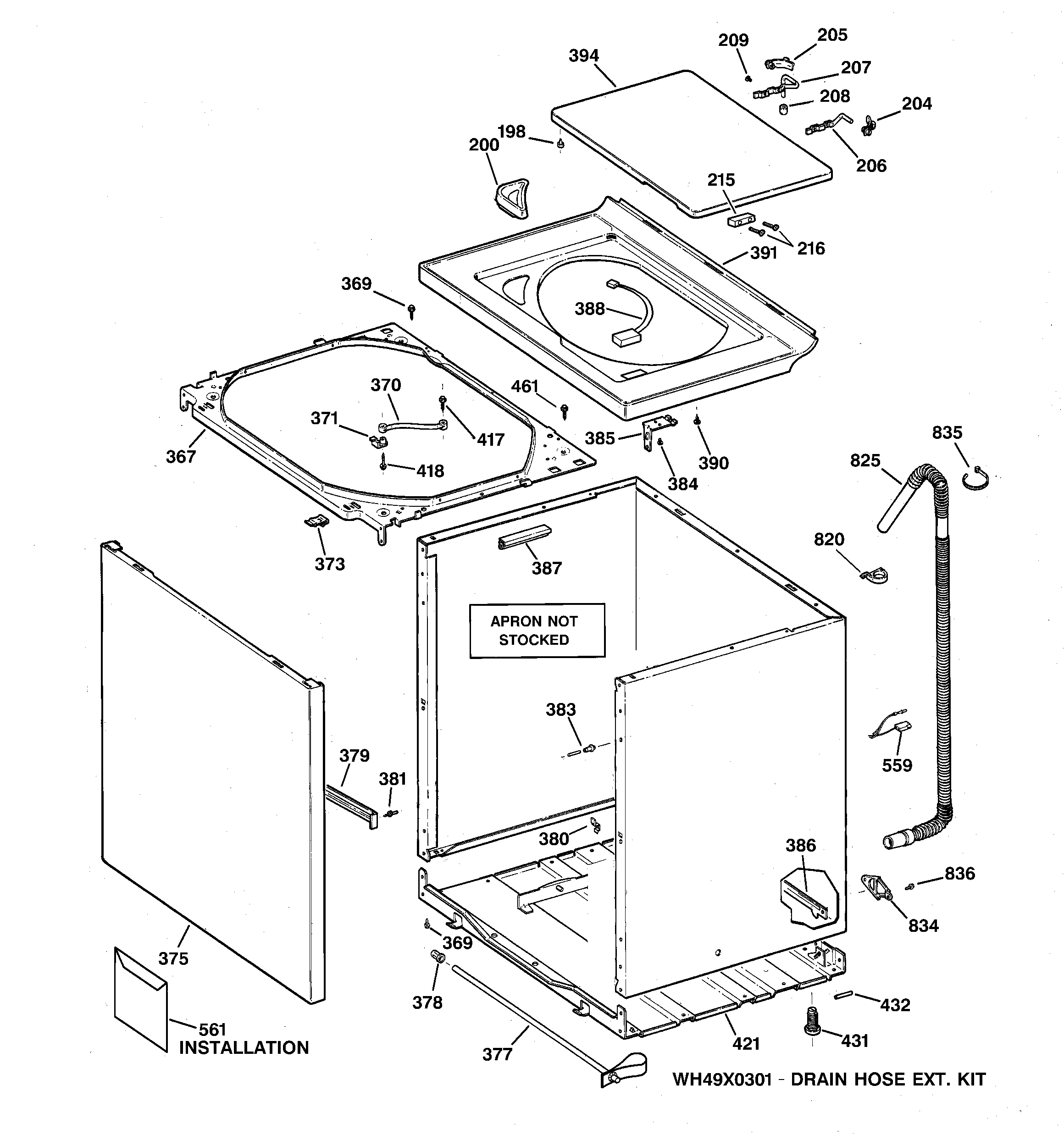 CABINET, COVER & FRONT PANEL