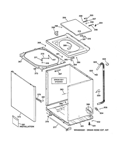 Cabinet, cover & front panel