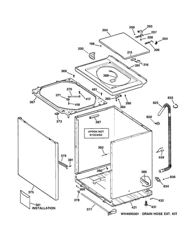 Cabinet, cover & front panel