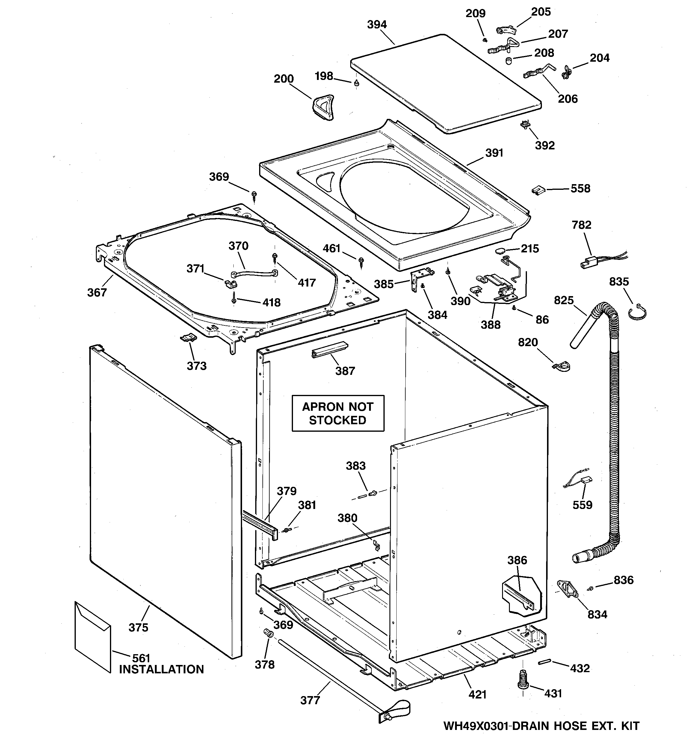 Cabinet, cover & front panel