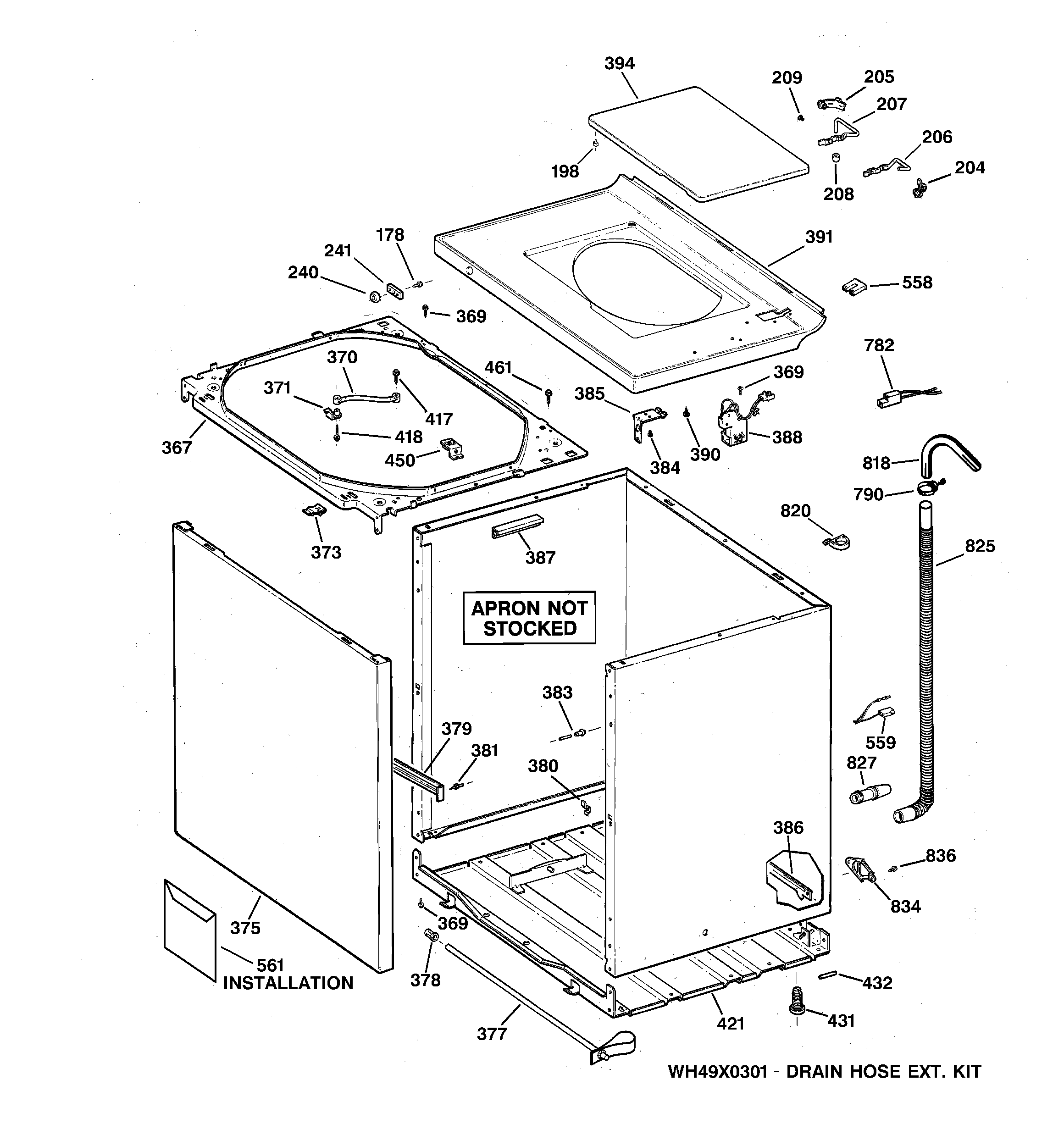 Cabinet, cover & front panel